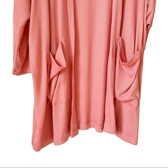 MARONIE Anthropologie Oversized Ribbed Knit Dolman Open Cardigan Medium NEW - Picture 4 of 6